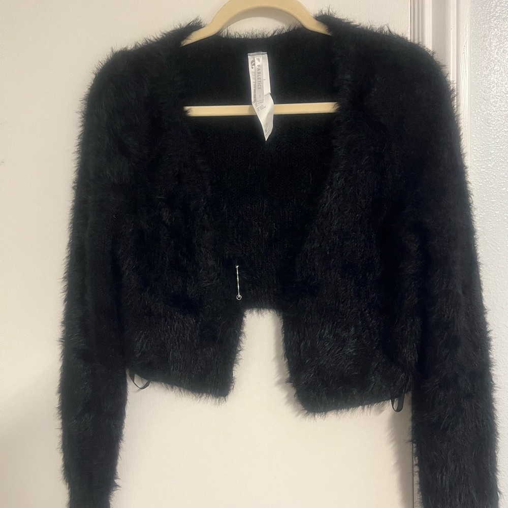 Fabletics Black Teddy Jacket